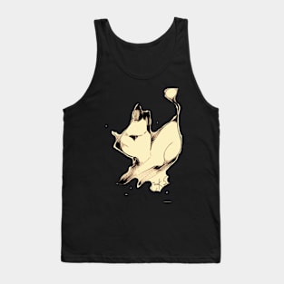 Navy Cat Tank Top